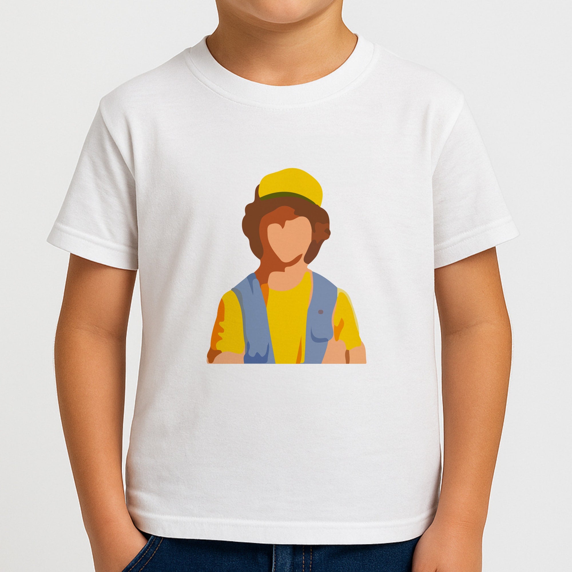 Faceless Dustin - Stranger Things Boys T-Shirt