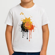Orange Graffiti - Skate Aesthetic  Kids T-Shirt 4