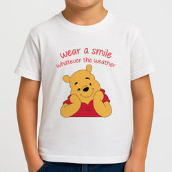 Wear A Smile Whatever The Weather  Boys T-Shirt