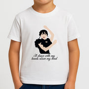 I'll Dance With My Hands Above My Head Wednesday Kids T-Shirt 4