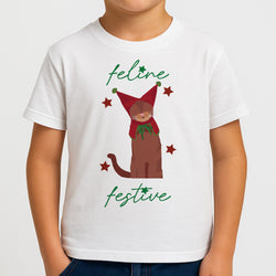 Feline Festive  Boys T-Shirt