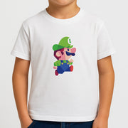 Running Luigi - Mario Kids T-Shirt 4