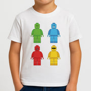 Bricks Figures Rainbow Kids T-Shirt 4