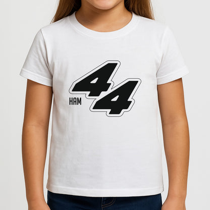 Dark Red Retro 44  Girls T-Shirt