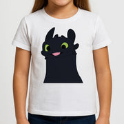 Black Fury Dragon Kids T-Shirt 3