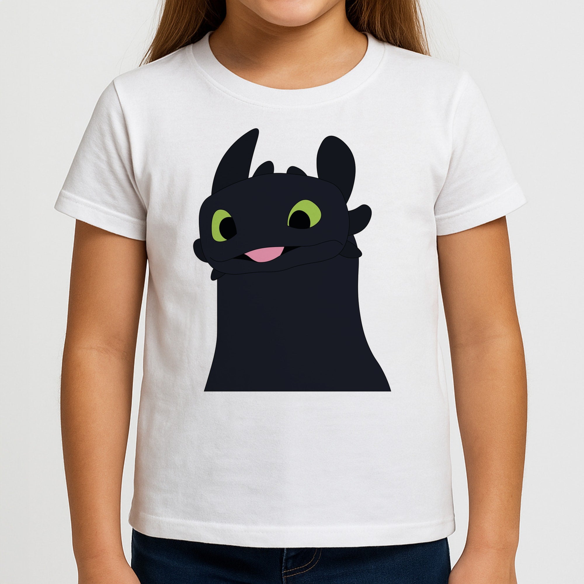 Black Fury Dragon Kids T-Shirt