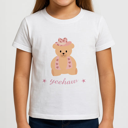 Yeehaw Teddy Bear Girls T-Shirt