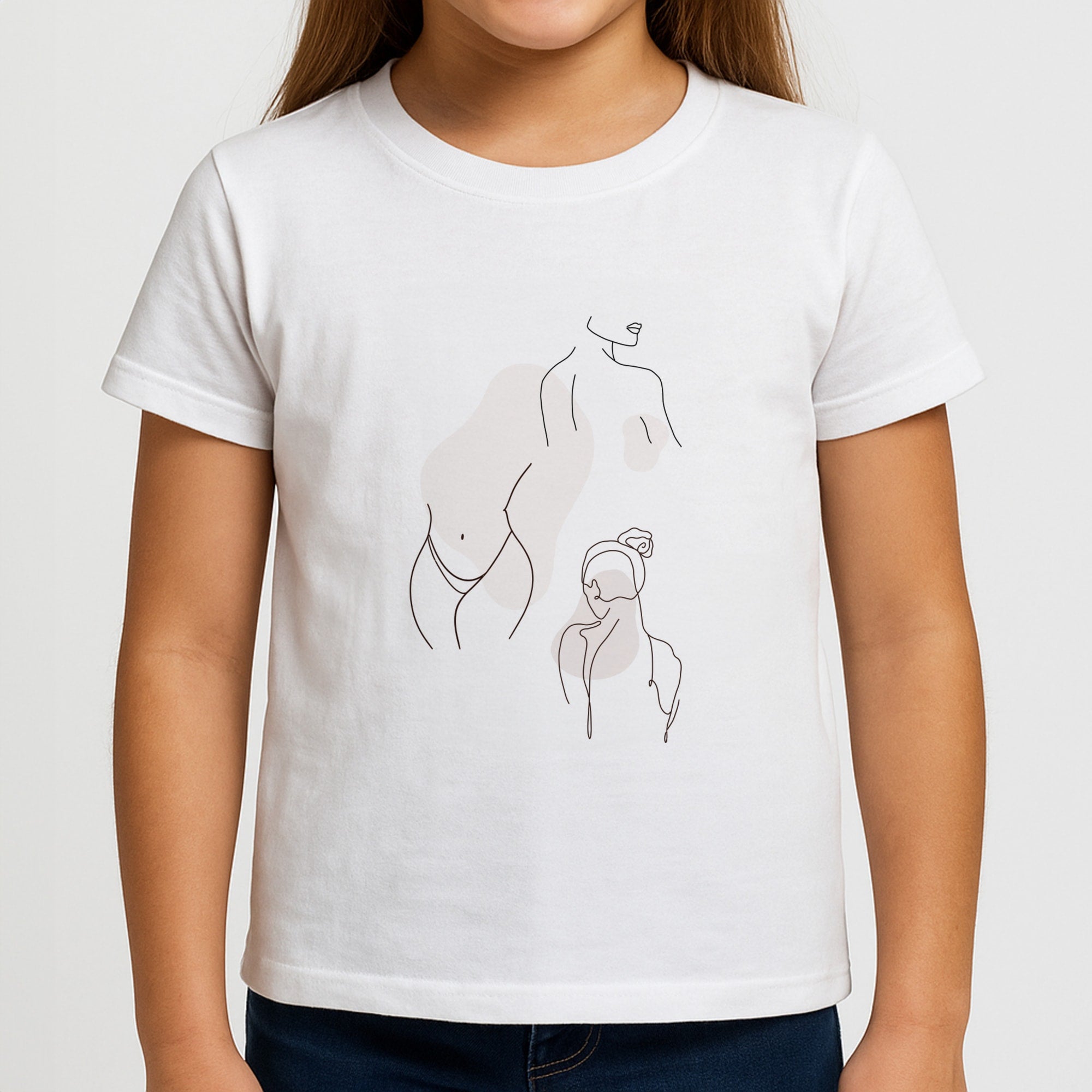 Silouhette nude Girls T-Shirt
