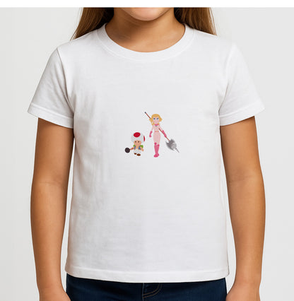 Toad And Peach Girls T-Shirt