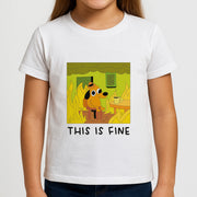 This Is Fine - Memes Kids T-Shirt 3