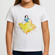 Watercolour Snow White Fairytale Kids T-Shirt 3
