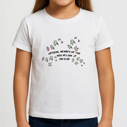 Official Member Of The Nick Nelson Fan Club - Heart TV Girls T-Shirt