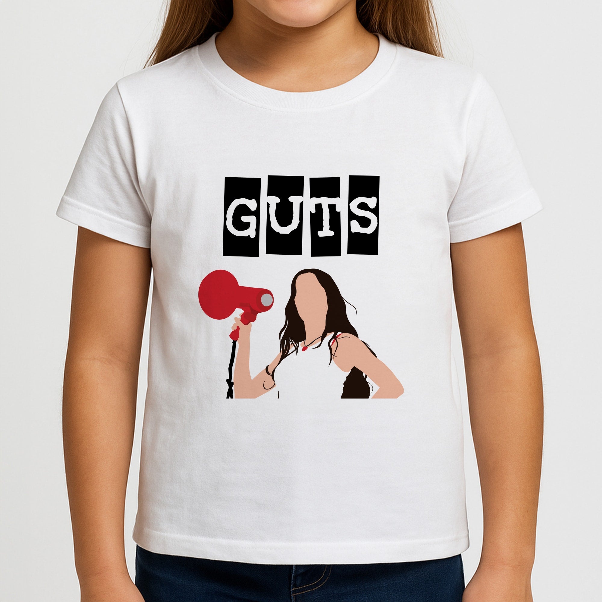 Olivia Red Megaphone Girls T-Shirt