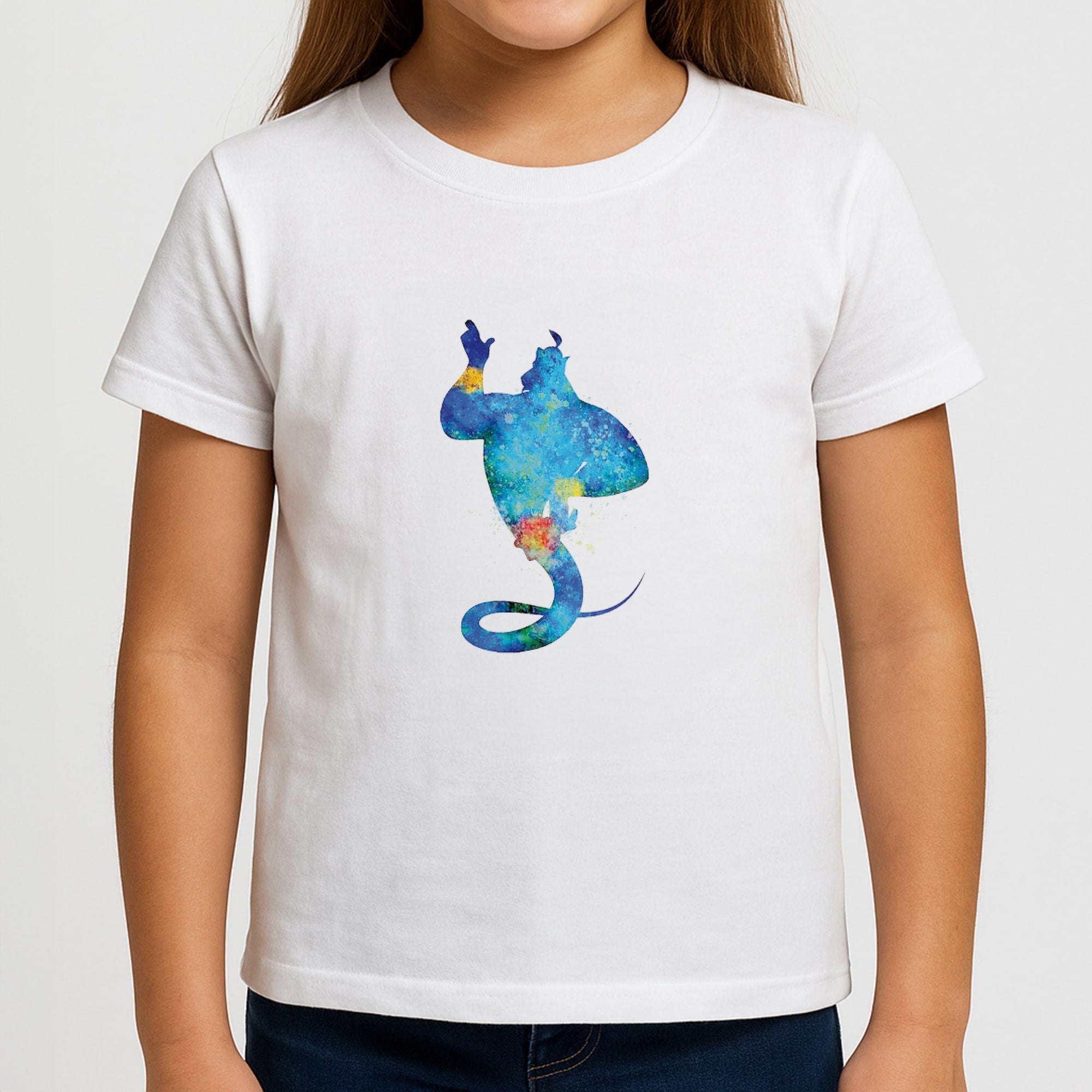 Watercolour Aladdin Fairytale Kids T-Shirt