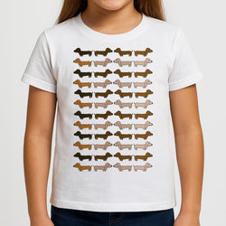 Collage - Dachshunds Girls T-Shirt