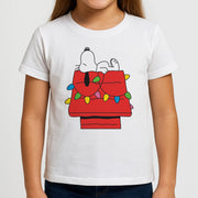Cartoon Beagle Fairylights Kids T-Shirt 3