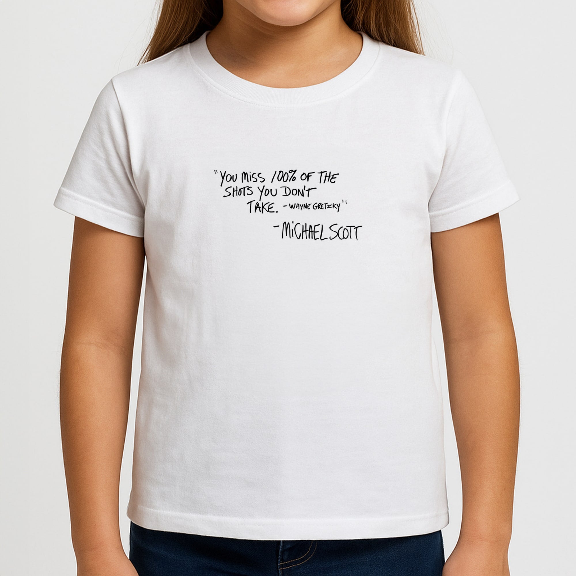 Michael Scott Quote Girls T-Shirt