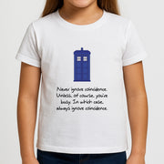 Never Ignore Coincidence Kids T-Shirt 3