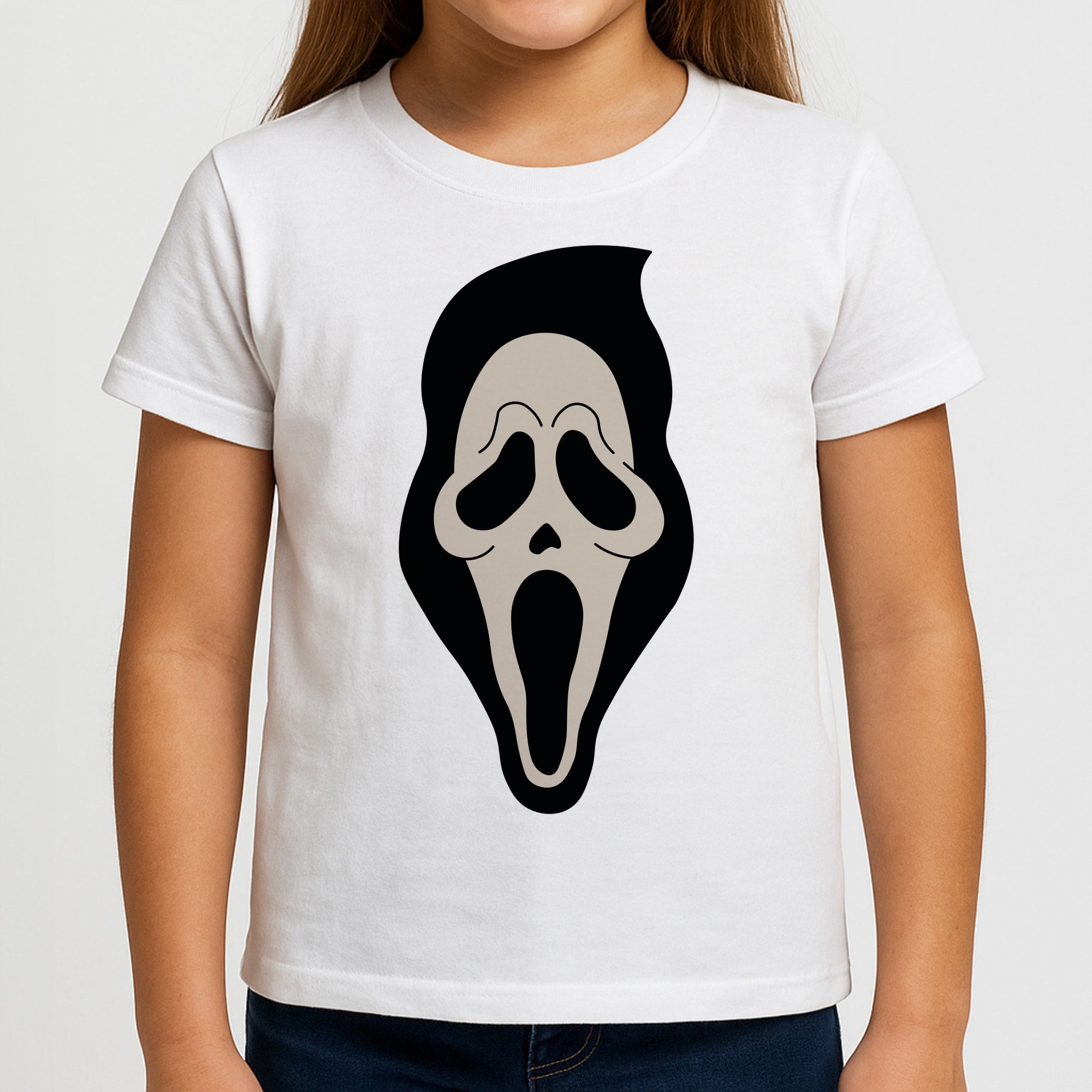 Pink Ghostface Pattern - Scream Girls T-Shirt