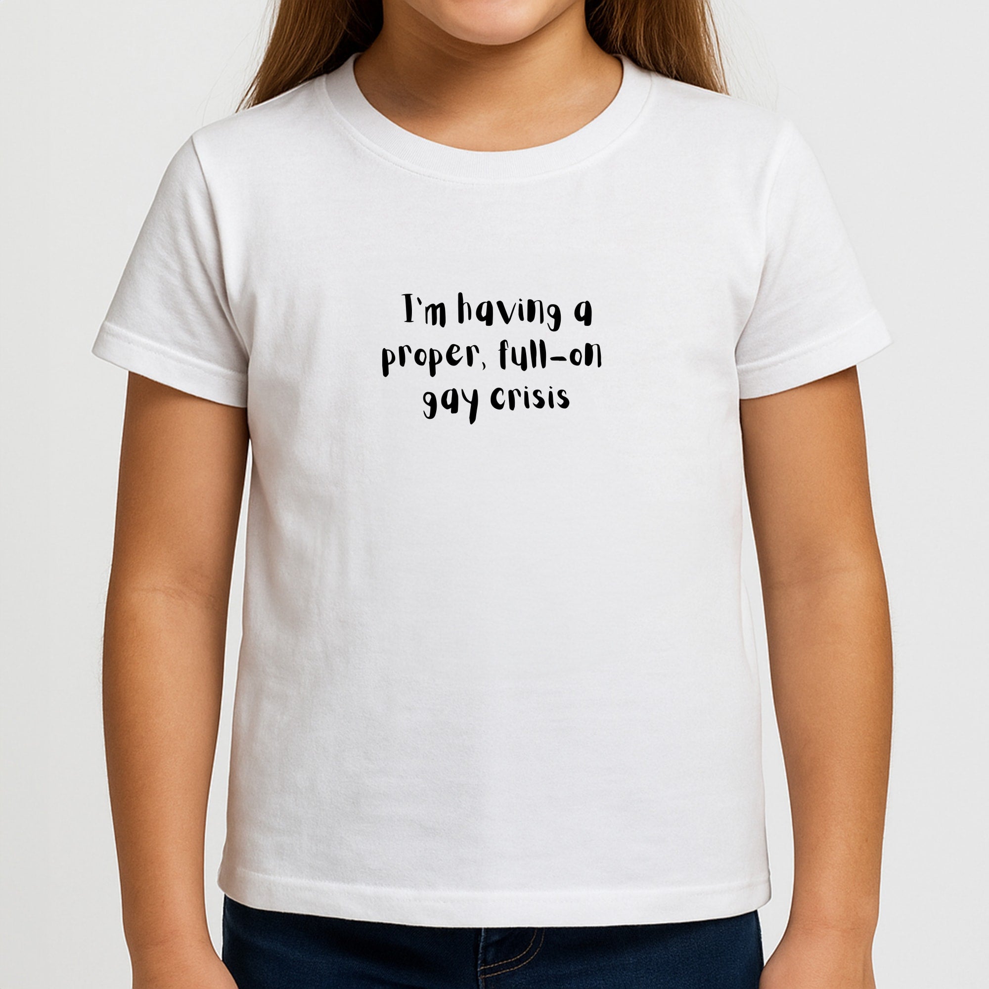 Gay Crisis - Heart TV Girls T-Shirt