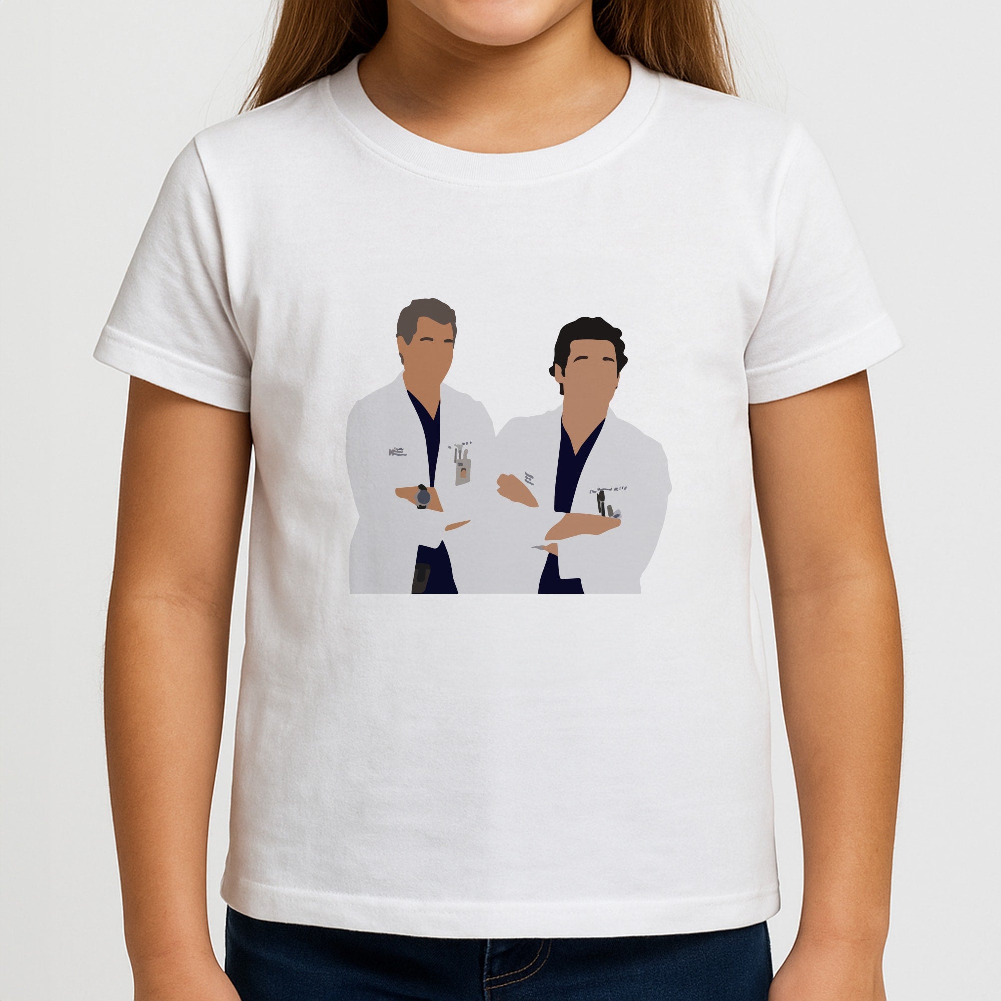 Two Doctors Arm Crossed - Grey's Girls T-Shirt