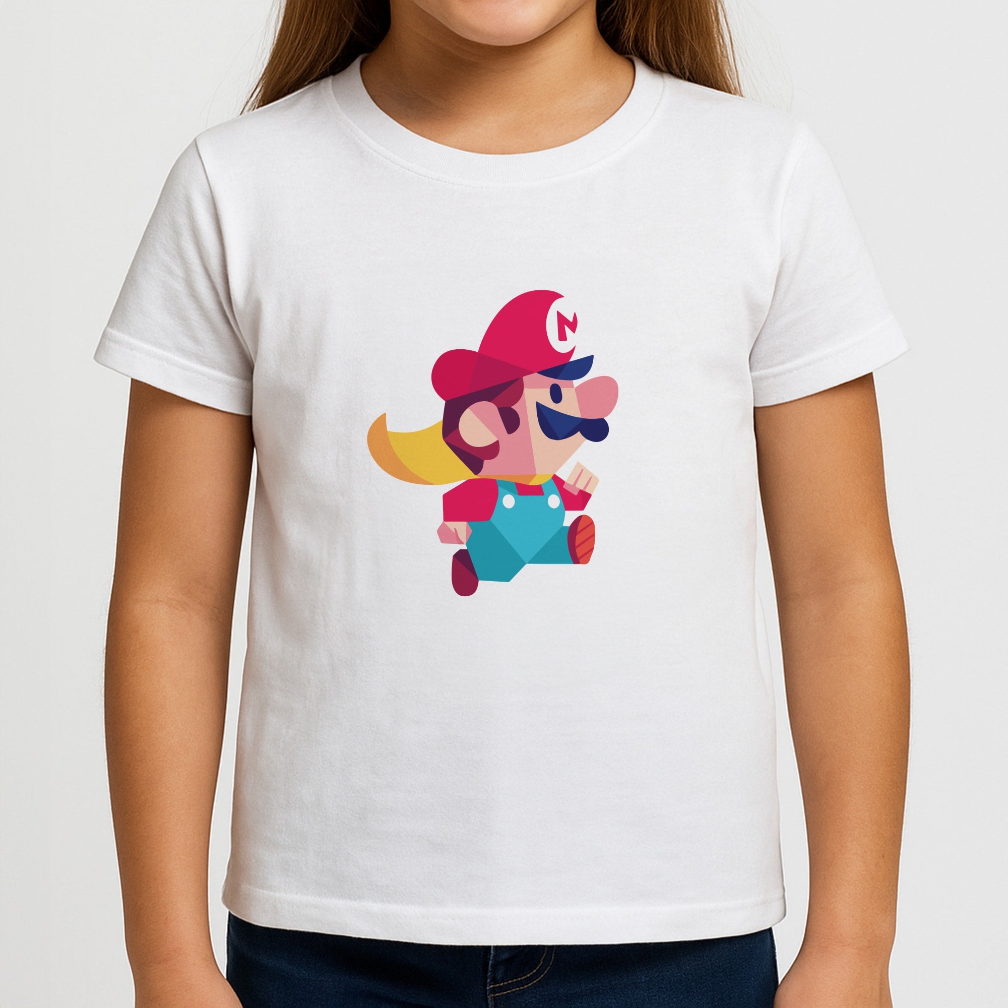 Running Mario - Mario Girls T-Shirt