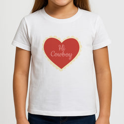 Hi Cowboy - Western  Girls T-Shirt
