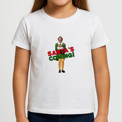 Buddy The Elf - Santa's Coming! Girls T-Shirt