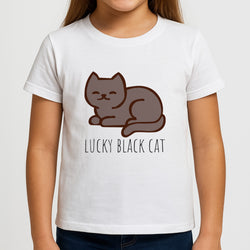 Lucky Black Cat - Cats Girls T-Shirt