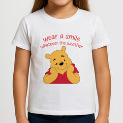 Wear A Smile Whatever The Weather  Girls T-Shirt