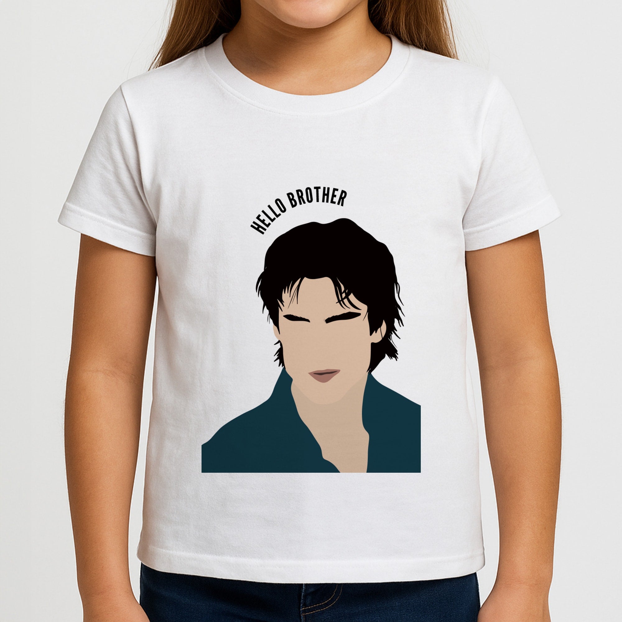 Hello Brother Cartoon - VD Girls T-Shirt