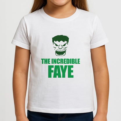 Hulk - Personalised Superhero Comic Girls T-Shirt