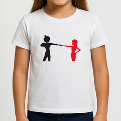 Red And Black Girls T-Shirt