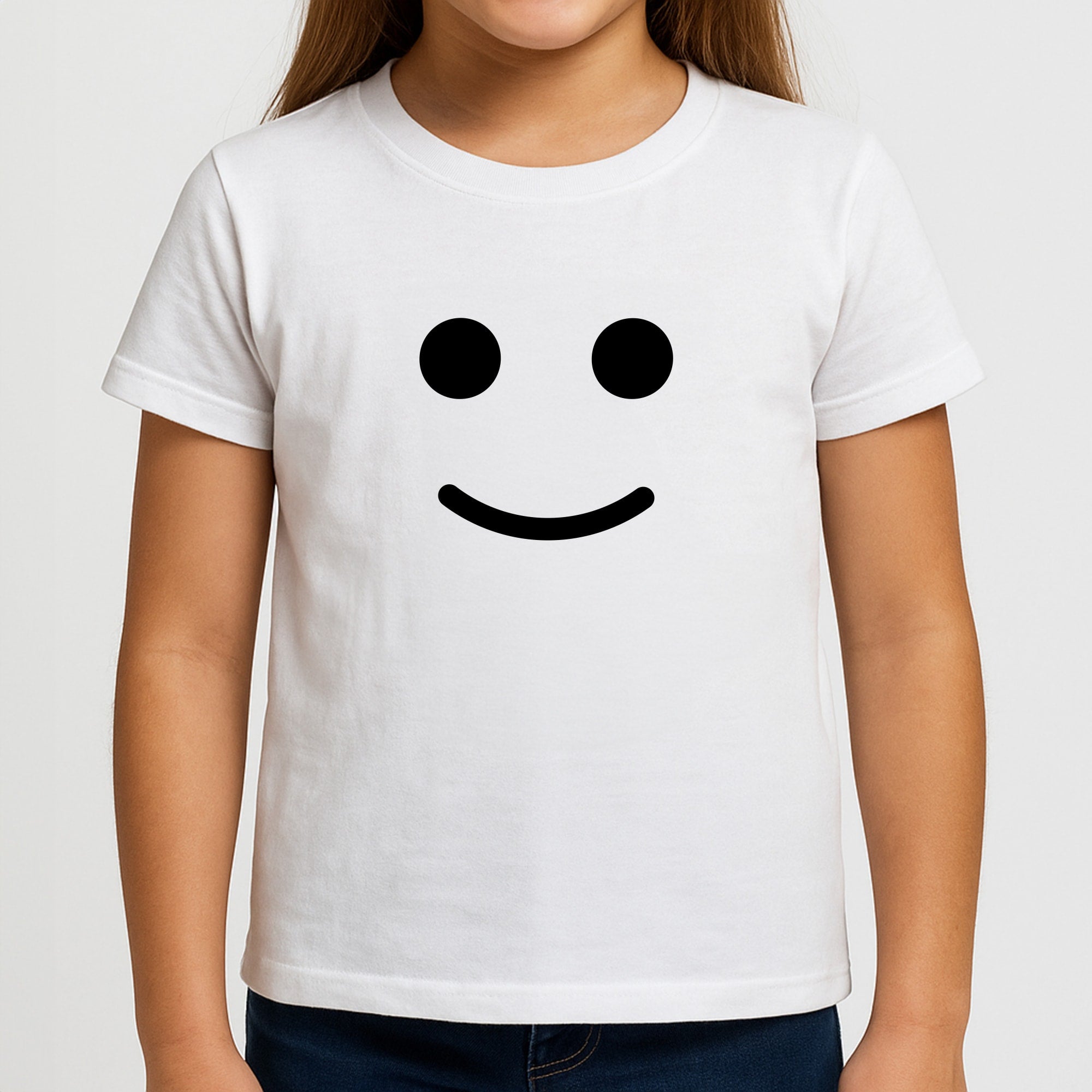 Brick Face Smile Girls T-Shirt