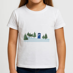Christmas Tardis - Doctor Who Girls T-Shirt