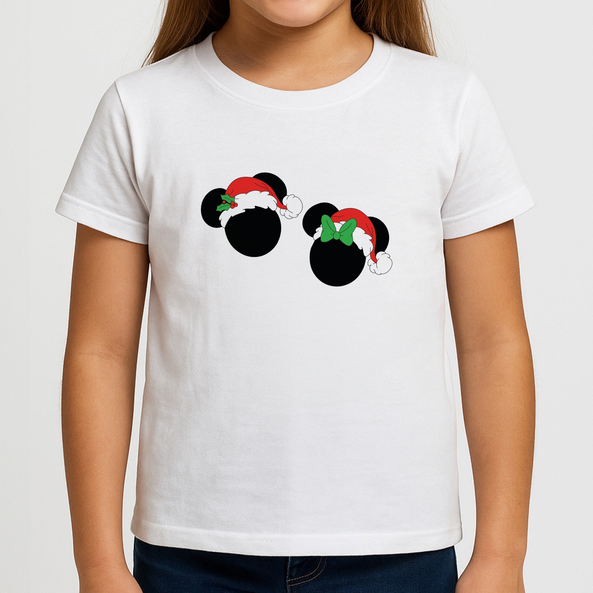 Festive Mice Christmas Girls T-Shirt