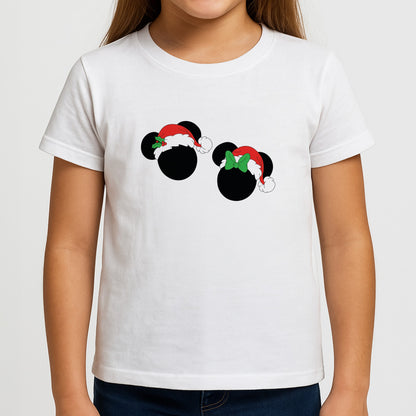 Festive Mice Christmas Girls T-Shirt