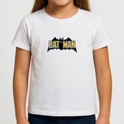 Yellow Bat Superhero Logo Kids T-Shirt 3