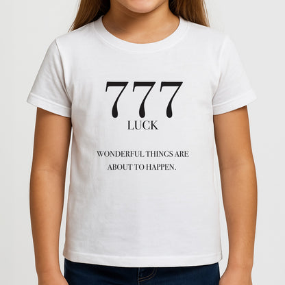 777 - Angel Numbers Girls T-Shirt
