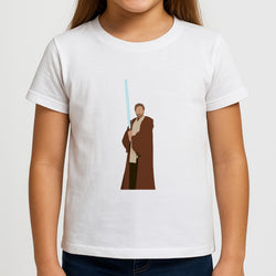 Kenobi Blue Lightsaber Girls T-Shirt