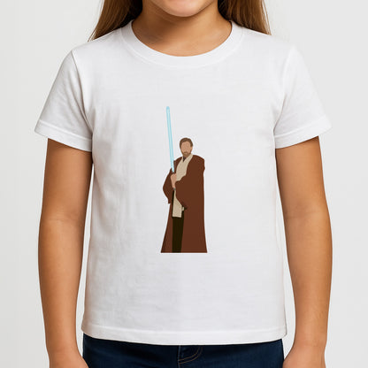 Kenobi Blue Lightsaber Girls T-Shirt
