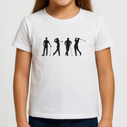 Golf Silhouettes Kids T-Shirt 3