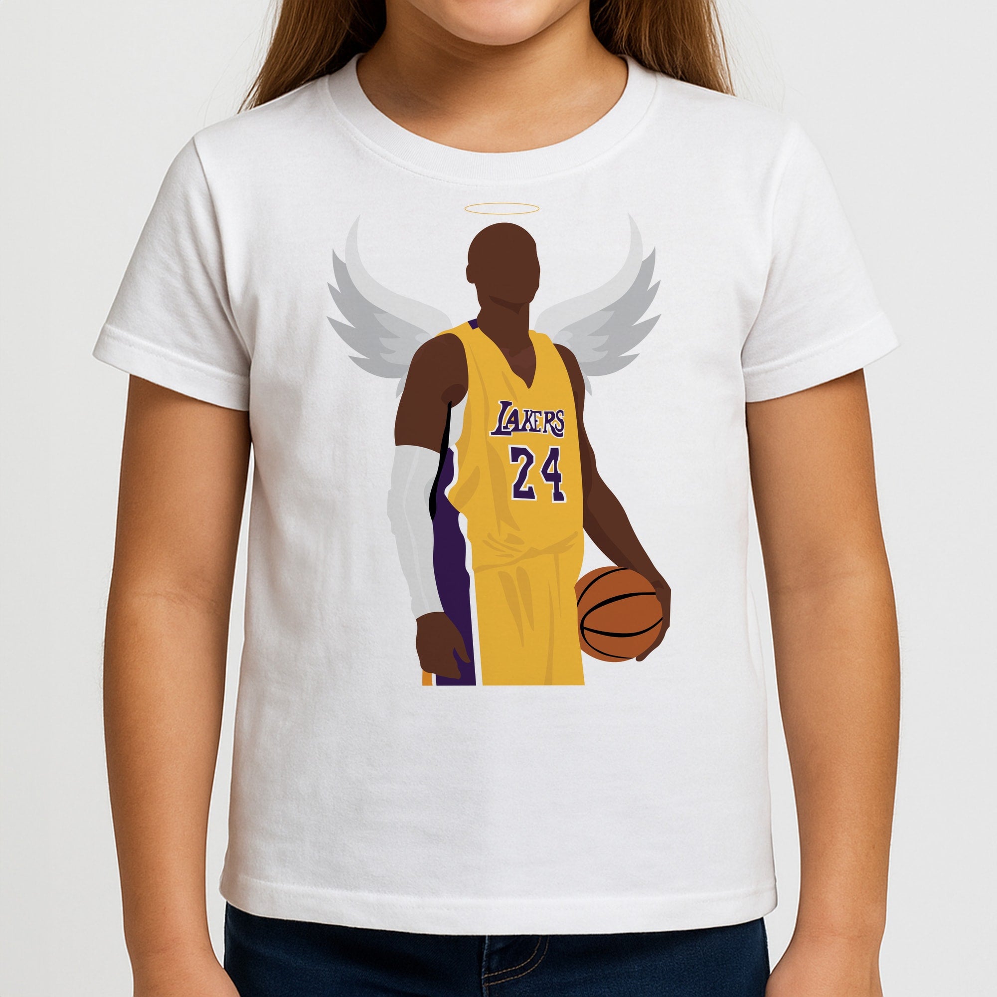 Kobe with wings - Basketball Kids T-Shirt