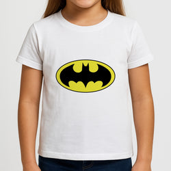 Black Bat Superhero Logo Kids T-Shirt