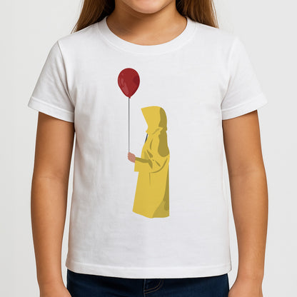 Holding Balloon - Clown Girls T-Shirt