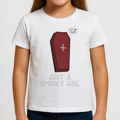 Just A Spooky Girl Girls T-Shirt
