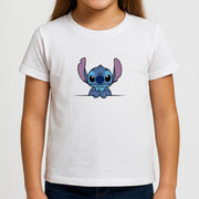 Alien Blue Leaning Kids T-Shirt 3
