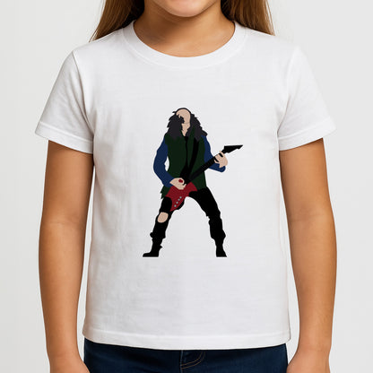 Eddie Munson Playing Guitar Girls T-Shirt
