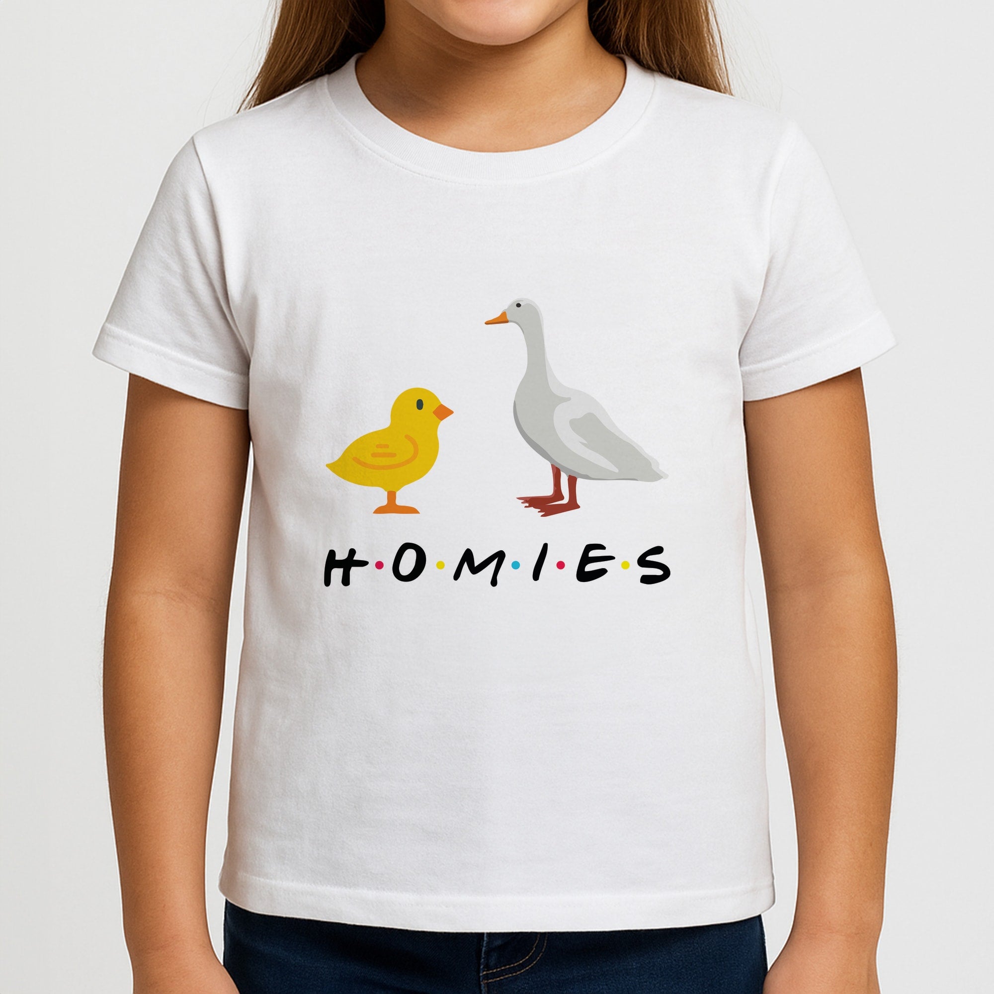 Homies Chick And Duck Kids T-Shirt