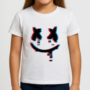 Blue Blur - White Helmet DJ Kids T-Shirt 3